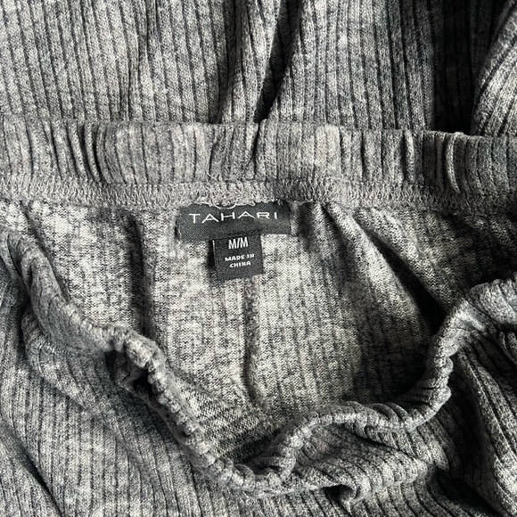 Tahari Gray Long Sleeve Top and Pants Set - Picture 3 of 9